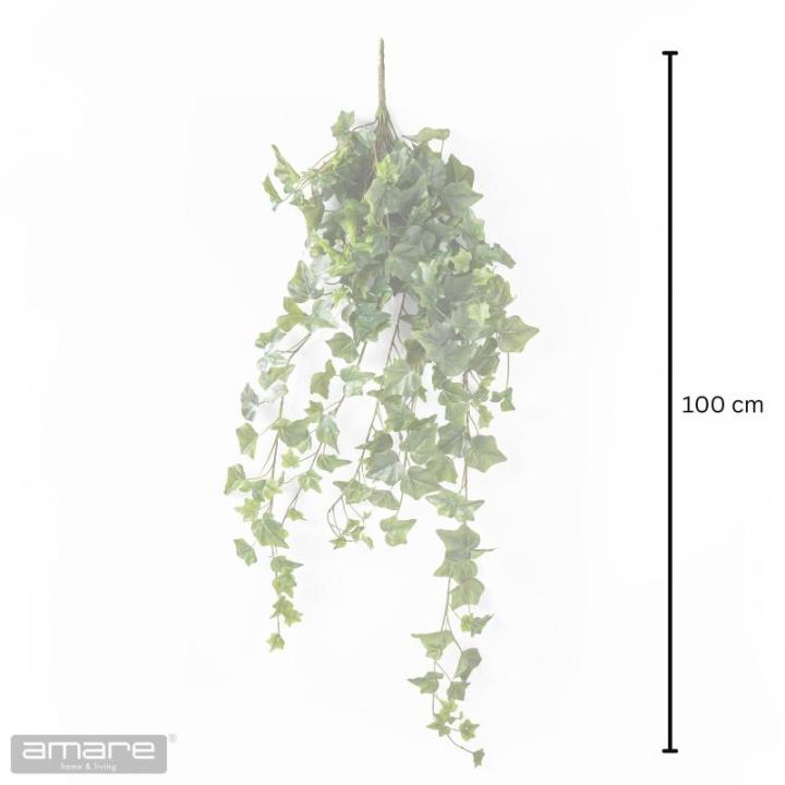 Set van 2 ENGL. klimopslinger, 244 bladeren, 100 cm, groen