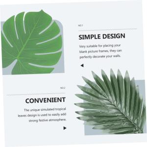 300 STK Simuliertes Schildkrötenblatt Decoraciones para Sala De Casa Hausdekorationen Für Zu Hause Hawaii-dekor-imitatblätter Künstliche Haushalt Plastik Gefälschte