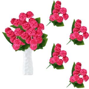 Kunstblumen wie Echt Künstliche Hortensie mit 36 Blütenköpfen Blumen Unechte Blume Künstlich Gefälschte Dekoration für Partydekoration Zuhause 0502