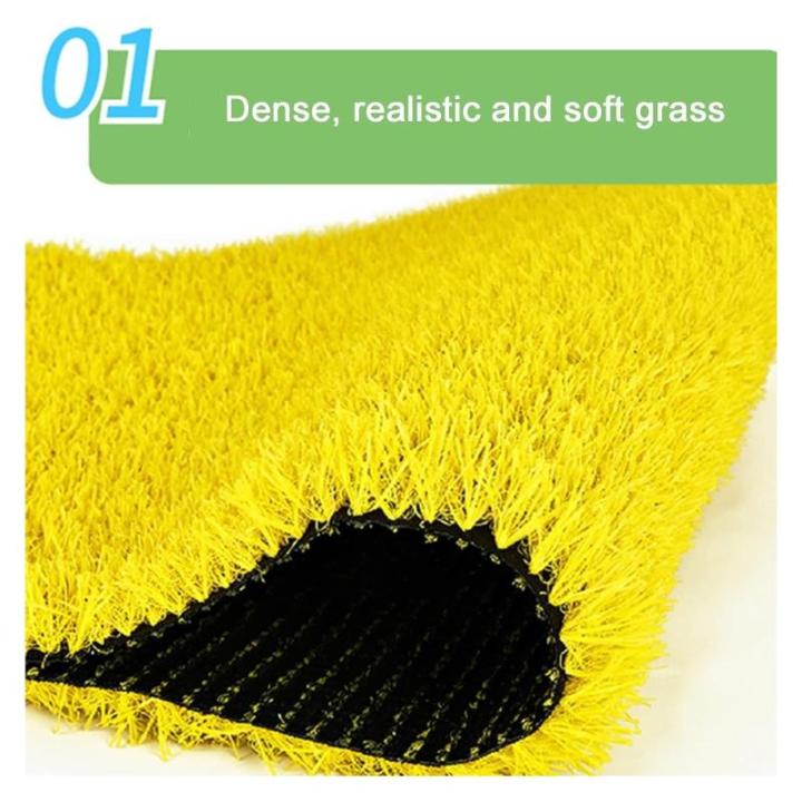 Kunstrasen Kunstrasen Kunstrasen hochdichter Kunstrasen Kunstrasenmatte für Haustiere Outdoor dekorativer Hochzeitsteppich in Gartenfarbe 3 cm hoch (Farbe: Gelb Größe: