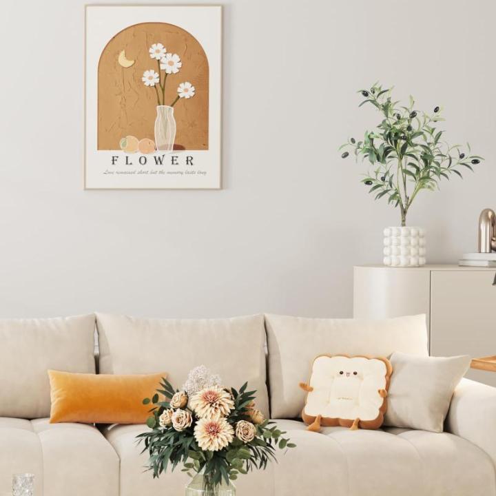 Kunstmatige olijfboom, 60 cm, , grote kunstolijfboom, kunstboom, ziet eruit als echt voor woonkamer, slaapkamer, kantoor, decoratie