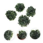 8 STK Simulierter Mailänder Ball Gefälschte Graskugel Für Die Decke Topiary-Kugel Faux Gefälschte Grasball-anhänger Gefälschter Pflanzen-Topiary-Ball Buchsbaum Kugel Seidenbl