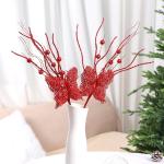 6 Stück Weihnachtspflanzenarrangement für Weihnachtskränze Thanksgiving Hochzeit Dekorationen