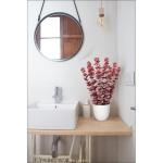 Kunstplant eucalyptus rode kunstplant als echte kamerplanten decoratieve planten in witte pot, hoogte 40 cm