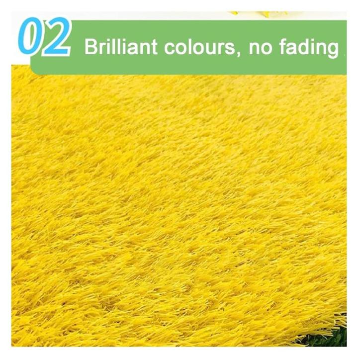 Kunstrasen Kunstrasen Kunstrasen hochdichter Kunstrasen Kunstrasenmatte für Haustiere Outdoor dekorativer Hochzeitsteppich in Gartenfarbe 3 cm hoch (Farbe: Gelb Größe: