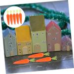 1 Satz Karotte Simulationsgemüse Puppenhaus-miniaturen Essen Möhren Mini-gemüse Mini Scale Gartendeko Rostoptik Künstliche Pflanzen Gefälschtes Gemüse Schaumstoff Styropor 25