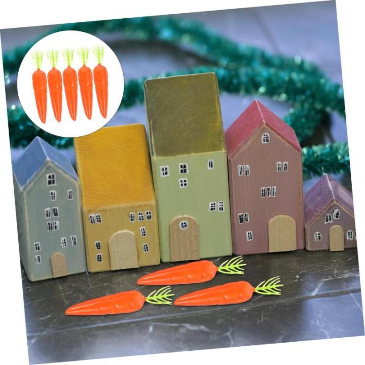 1 Satz Karotte Simulationsgemüse Puppenhaus-miniaturen Essen Möhren Mini-gemüse Mini Scale Gartendeko Rostoptik Künstliche Pflanzen Gefälschtes Gemüse Schaumstoff Styropor 25