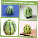 2 Sätze Künstliche Früchte Realistisches Fruchtmodell Simulation Künstlicher Früchte Fälschung Groß Thematisiert Wassermelonen-küchendekoration Essen Green Harz 8 Stück * 