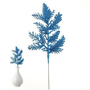10 stücke Weihnachten Künstliche Kiefer Nadeln, 10, 6 Zoll Glitzer Kiefer Stems Kiefer Blätter Branchen Faux Zeder, Frosted Künstliche Kiefer Needles Branchen, für Weihnachten
