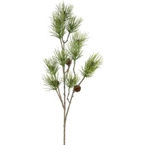 Kerstdennentak, groen, 87 cm, kunstdennentak met natuurgetrouwe dennenappels en naalden, kerstdecoratie, tafeldecoratie voor Kerstmis, kerststuk