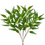 Künstliche Eukalyptuszweige mit weichen Beerenbündeln, 83,8 cm, künstlicher Eukalyptus-Spray, fühlt sich echt an, künstliche Eukalyptusstiele für Zuhause, Hochzeit, Tafelaufs
