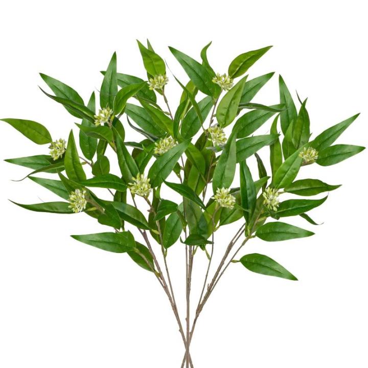 Künstliche Eukalyptuszweige mit weichen Beerenbündeln, 83,8 cm, künstlicher Eukalyptus-Spray, fühlt sich echt an, künstliche Eukalyptusstiele für Zuhause, Hochzeit, Tafelaufs