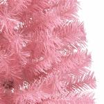 Kunstkerstboom met standaard, 180 cm hoog, kunstdennenboom, kerstdecoratie, kerstboom, kunstboom, hoge pvc en staal, roze