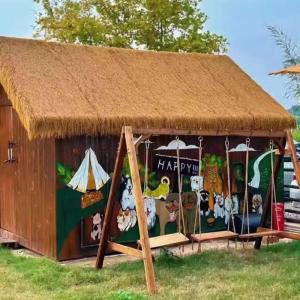 Künstlich Mit Stroh Gedeckt Dachdeckerarbeiten, Im Freien Faux Synthetik Stroh Dach, Stroh Tisch Läufer, Bauernhaus Rustikal Heu Stapel Überdachung Dekorativ(3.28x19.68 ft)