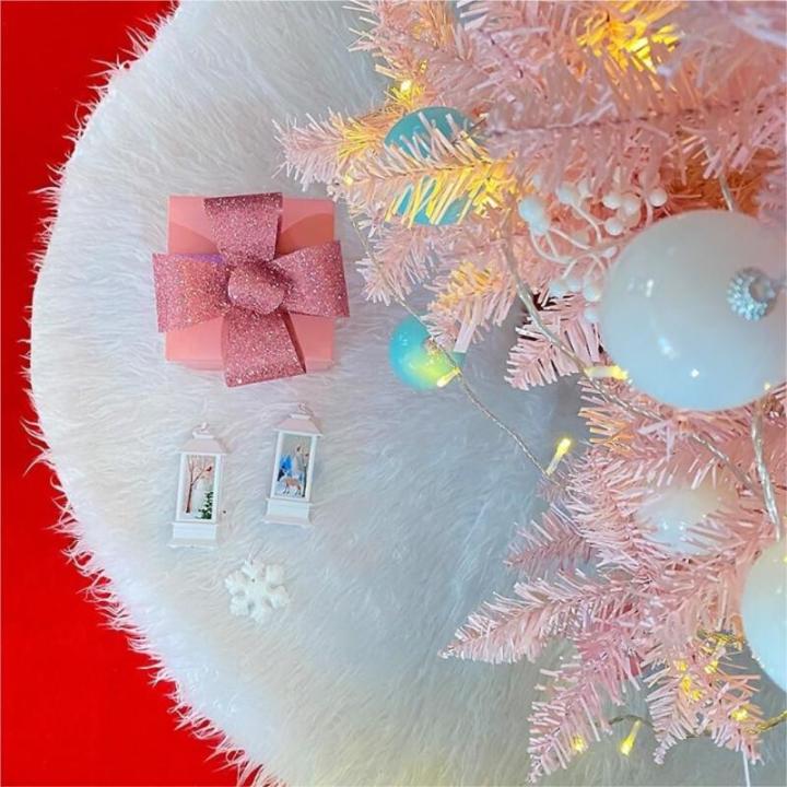 Christmas Tree Skirt Weihnachtsbaumrock, Weihnachtsbaum-Szene, Dekoration, Baumrock, Weißer Pelz-Weihnachtsbaumrock Im Meeresstil Decke Weihnachtsbaum