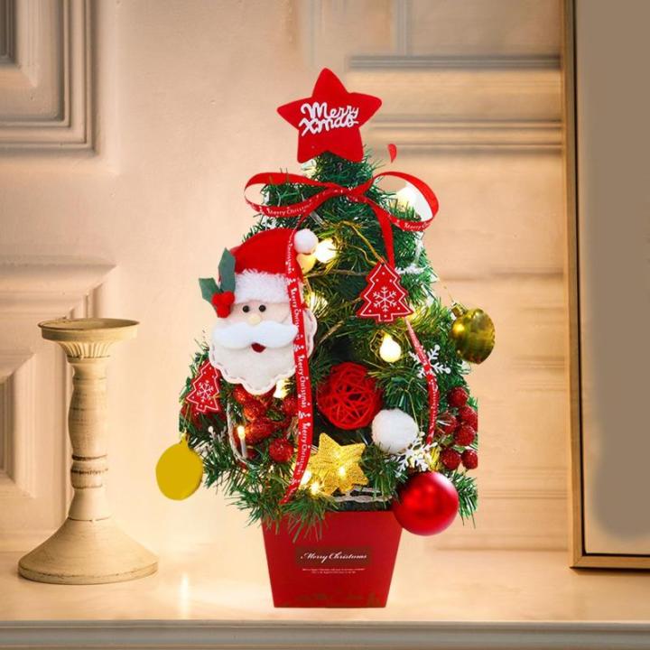 Kerstboom met verlichting 50 cm lichtketting kerstboom mini kerstboom kunstmatige kerstboom kerstdecoratie tafel kerstboom kerstcadeaus