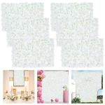 Blumen-Wandhintergrund, Seidenpaneel, Blumen-Wandpaneel, 12 Stück, weiße Blumen-Wandhintergründe, Hochzeit, 1,2 x 2,4 m, Blumenhintergrund für Floristen, Brautparty, Geburtstag