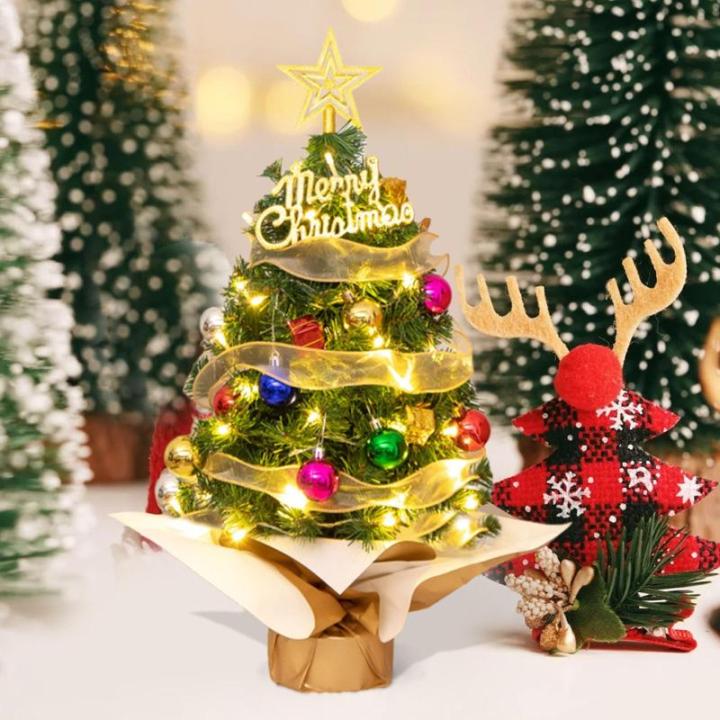 Kerstboom met verlichting 60 cm lichtketting kerstboom mini kerstboom kunstmatige kerstboom kerstdecoratie tafel kerstboom kerstcadeaus
