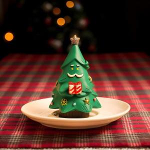 Christmas Tree Figurine, Funny Santa Claus Christmas Tree Desktop Decorations, Christmas Tree Figurine, Resin Tabletop Ornaments, Cute Miniature Christmas Tree Figurine for Home De