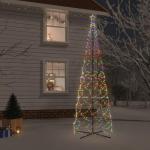 LED kerstboom kerstboom lichtboom kerstdecoratie verlichting buiten verlicht lichtketting outdoor kegelvorm meerkleurig 1400 leds 160x500 cm