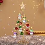 Gepersonaliseerde sneeuwpop familie kerstboom familienaam kerstboom familienaam kerstboom familie kerstdecoratie cadeau, stijl 7-2