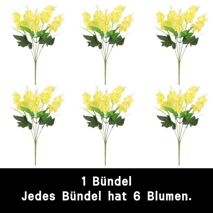 35 cm kunstmatige hyacinten bloemen 6 stuks kunstmatige decoratie voor huis keuken badkamer slaapkamer tafelopzetstuk bruiloftsdecoratie 1410