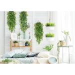 Hangende , bamboebladeren, 3 stuks, voor aan de muur, hangende planten, , , , hangend voor muur, binnen, buiten, balkon, tuin, bruiloft, decoratie