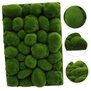 Simulierte Moosdekoration Mini-Feengartenmoos Gartengras-Wanddekoration Moosteppich Moosmatte künstliche Moosauflage dekorativer Kunstrasen Künstliches Moos Seidenbaumwolle Green