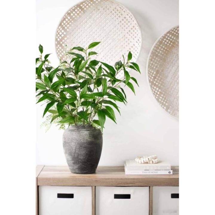 3er-set Eukalyptus Künstlich Kunstpflanze Kunstzweig künstliche Grünzweige, Weiche Weiße Beeren und üppige Blätter, 94 cm künstliche Eukalyptus-Sprays für Vasen, Körbe, Ho