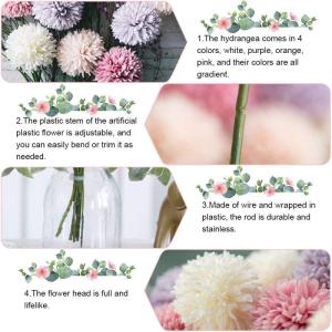 8 stuks boeket, , boeket, decoratie, roze, oranje, wit, paars, dahliabloem, hortensia, voor decoratie, bruiloft, huis, kantoor, feest, café