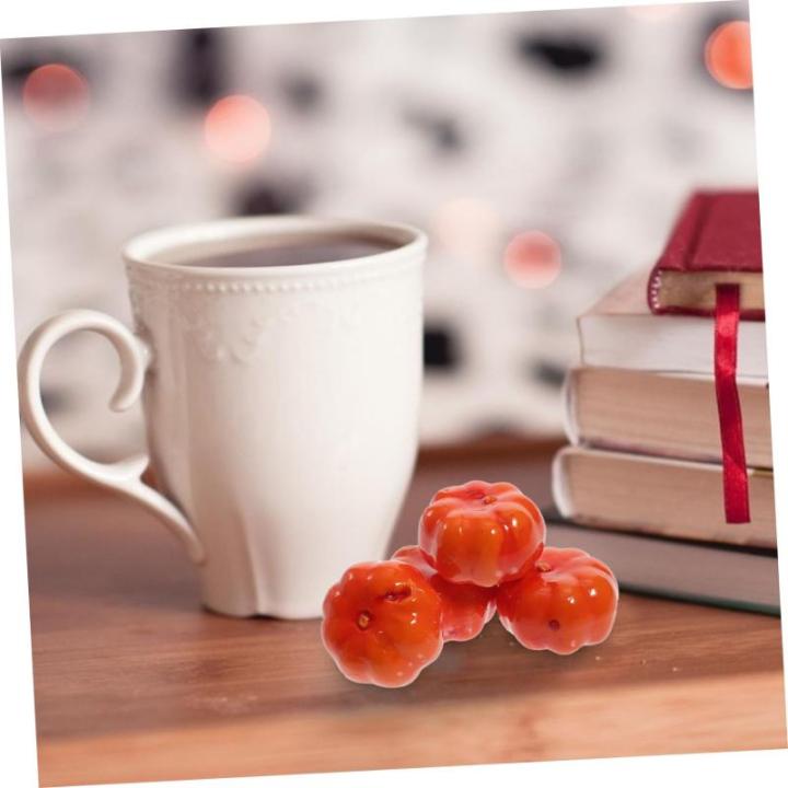 100st pompoen decoratie Halloween decoratie simulatie pompoen figuurtjes party lay-out rekwisieten DIY pompoendecoratie mini-pompoenen nep pompoen standbeeld herfst hanger schuim
