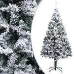 Weihnachtsbaum mit Schnee Künstlicher Weihnachtsbaum mit Ständer PVC Extra großer Weihnachtsbaum Grün 400 x 190 cm