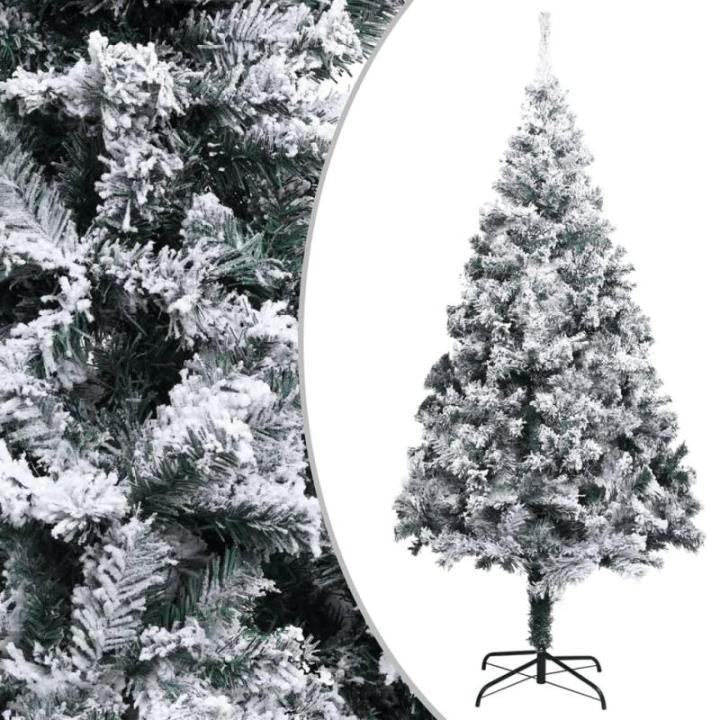 Weihnachtsbaum mit Schnee Künstlicher Weihnachtsbaum mit Ständer PVC Extra großer Weihnachtsbaum Grün 400 x 190 cm
