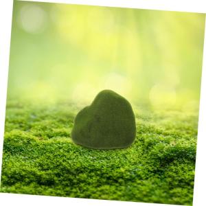 künstlicher Moosstein Schaummoossteine Mini-Moosbällchen gartendekoration Garden Decor Moosball Felsen simulierter Moosstein Künstliches Moos Schreibtisch Topfpflanze Dekoration