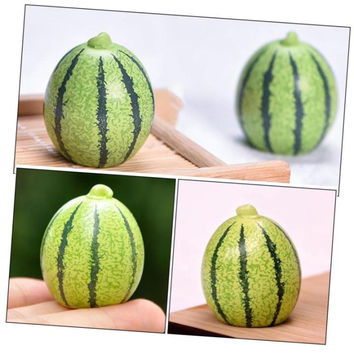 1 Satz Künstliche Früchte Kunstobst Spielzeug Für Kinder Grün Essen Simulation Künstlicher Früchte Mini-Modell Mit Künstlichen Wassermelonen Dekor Aus Künstlichen Früchten
