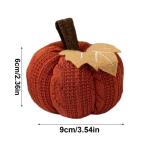 Herbstliche dekorative orangefarbene se, Strickfür Herbstdekoration - Wiederverwendbarer gestrickter - Weiche dekorative Ornamente, gehäkelte se