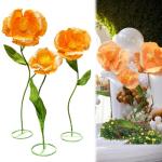 Künstliche Blüten, riesige Blumen 55-71 Zoll, große künstliche Blüten mit Stielen, orange Langen Stamm Seidene gefälschte Blumen