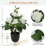 Kunstbloemen, rozenstruik, , kunstrozen in pot, rozenstruik, decoratie, woonkamer, balkon, terras, tuin, bruiloft