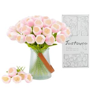 Kunstmatige tulpen (roze, 15 stuks)