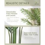 195cm künstliche Dypsis Lutescens Palme, Pflanze nur für den Innenbereich mit 18 abnehmbaren Stämmen, deko für Büro, Laden, Wohnung und Party