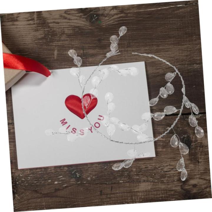 4 Stück Künstliche Blumenrebe Zuhause Hochzeit Party Acryl Rebe Perlenblume Hochzeit Blumenhandwerk Acryl Zweig Acryl Blumendekoration