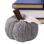 Dekorative Kürbisse für Tisch, Kürbisse, Orange, Herbstdekoration, , wiederverwendbar, gestrickt, weich, warm, dekorative Ornamente für Halloween, Ostern,