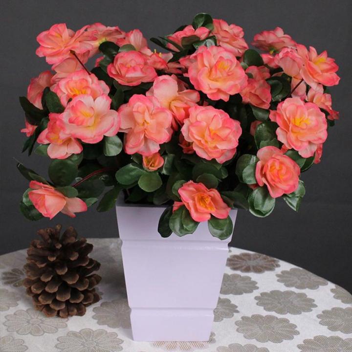 Deko Blumen Künstlich 33 cm Kunstpflanzen Kunstblumen mit Langem Stiel Künstliche Fake Blumen Blumenarrangements für Zuhause Hotel Party 0513