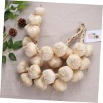 2 Sätze Künstlicher Knoblauch Künstliches Gemüse Lebensechter Weißer Knoblauch Knoblauchornament Knoblauchknolle Pflanzliches Dekor Simulation Knoblauch Zwiebel 2 Stück * 2