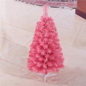 Leichter Tisch-Weihnachtsbaum mit Ständer for kleine Weihnachtsdekoration, PVC-Tannenbaum, Kleiner Weihnachtsbaum, mehrfarbiger künstlicher Weihnachtsbaum(Pink,90cm/3ft)