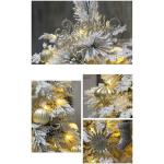 Künstlicher Baum Großer weißer Weihnachtsbaum, künstlicher schneebedeckter Baum mit Ornamenten, Weihnachtsbaum für Zuhause/Büro/Party-Dekoration