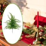 Künstlicher Pflanzenzweig, Weihnachtsstiel-Dekoration, praktische, praktische grüne Weihnachtsdekoration für den Schreibtisch zu Hause, Höhe 55cm