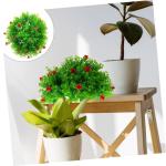 4 Stück Dekorative Grasbälle für den Garten kunsthängepflanzen Künstliche Pflanzenkugel Kunstpflanze Simulation von Pflanzenkugeln gefälschte Pflanzenformschnittbälle Partyz
