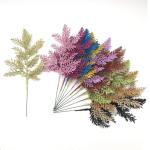 Künstliche Tannennadeln, 26,7 cm, glitzernde Tannenstiele, Tannenblätter, Zweige aus künstlicher Zeder, gefrostete künstliche Tannennadeln, Zweige, für Weihnachtsbaum, Kranz, 