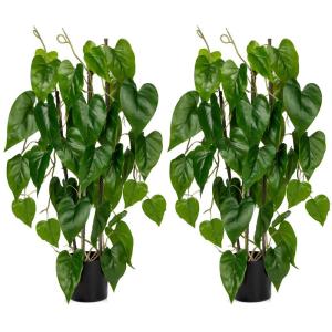 76 cm kunstplant Philodendron groot, kunstplant groot in pot, decoratieve kunstplant voor woonkamer, slaapkamer, kantoor, decoratie, indoor outdoor tuin, moderne decoratie